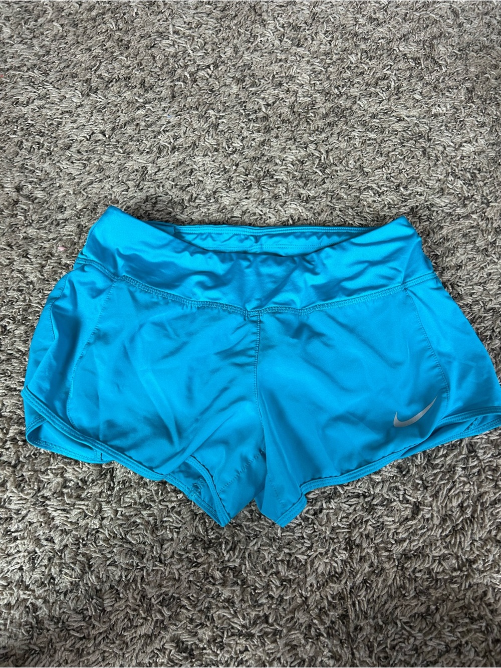 Nike Women's Turquoise Athletic Running Shorts
